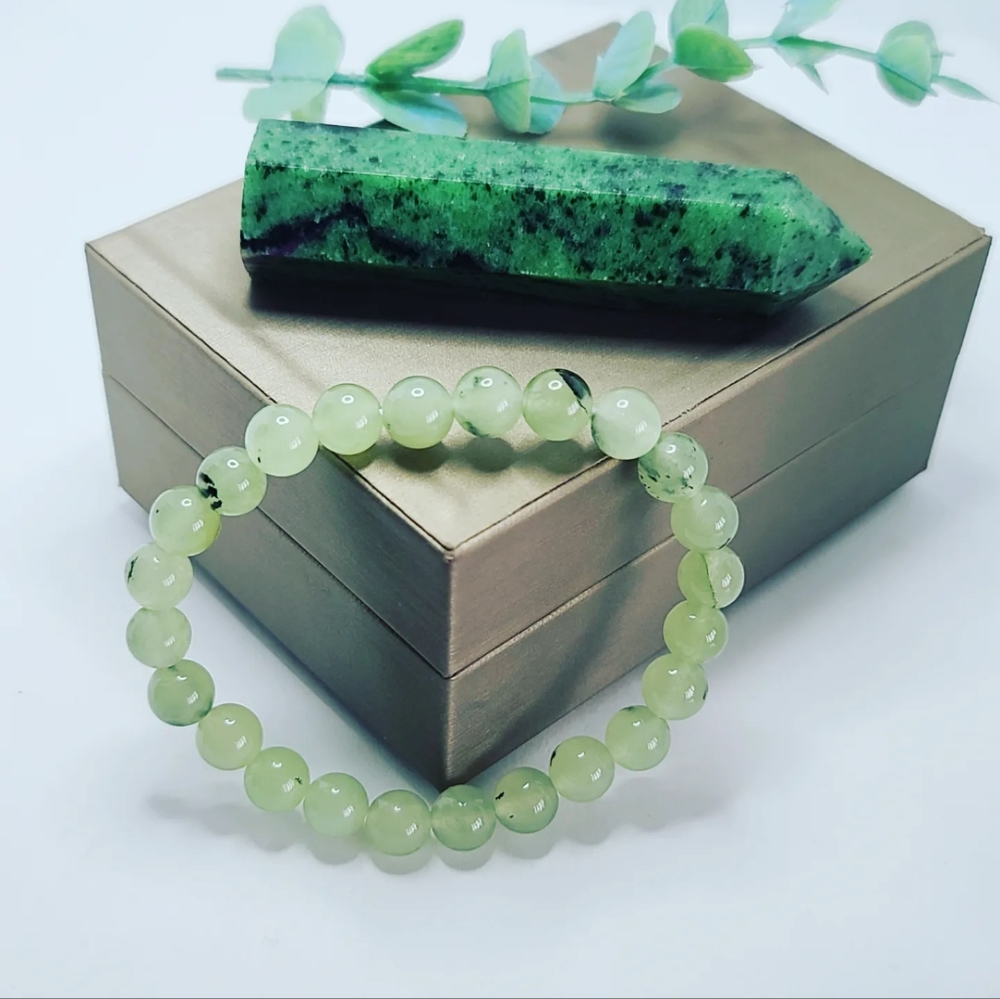 Prehnite bracelet